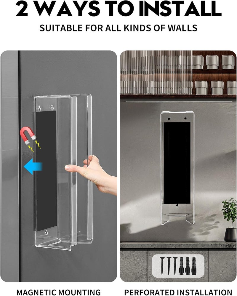 Wanapure Magnetic Acrylic Can Cooler Holder, Beer Can Sleeves Storage, Wall Mounted Can Cooler Dispenser, Gifts for Beer Lovers - Image 2